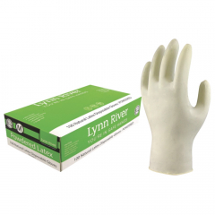 Powdered White Latex Glove