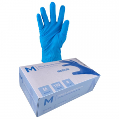 Nitrile Glove Blue Powder Free 