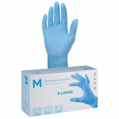 Nitrile Glove Blue Powder Free XL