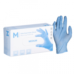 Glove Blue GeneralPurpose Nitrile PowderFree Medium 100/pack