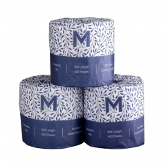 Toilet Paper Roll White 2 Ply 400 sheets - 48 rolls per pack