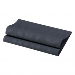 Duni Elegance Lily Designed Black Air Laid Napkin