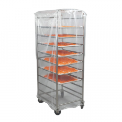 Trolley Cover 2/1 GN Clear Roll - 100pcs/roll