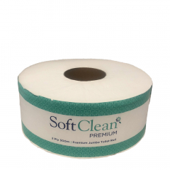 Soft Clean 2Ply Jumbo 300m Toilet Roll 8/Bag Premium