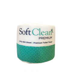 Soft Clean 2Ply 400Sheet Toilet Roll 48/Bag Premium