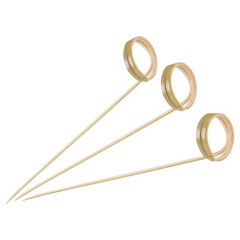 Earth Essentials Bamboo Skewer Top Twist 120mm 100 per pack