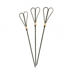 Earth Essentials Bamboo Skewer Heart Black