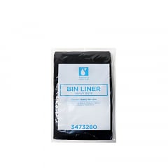 Essentials Bin Liner Heavy Duty Bag LDPE Black 82L - 250 p/ctn