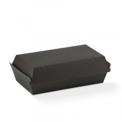 Detpak ENDURA SNACK BOX LARGE BLACK - 50/Sleeve