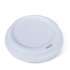 Detpak 12 / 16 / 20oz (89mm) Smooth Hot Cup Lid - 100/Sleeve