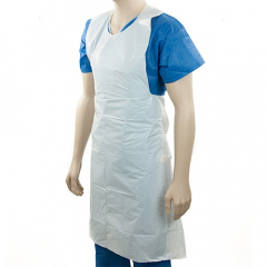 Disposable White Apron Bib 50 Pack