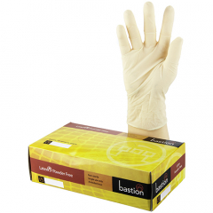Bastion Glove - Beige Latex Powder Free Small 100 Per Pack