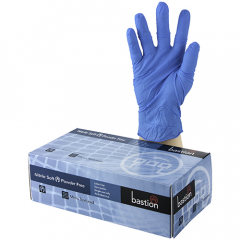 Bastion Blue Nitrile Soft Powder Free Glove 100 Per Pack