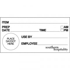 102mm x 52mm Batch/Shelf Life Labels Roll of 500