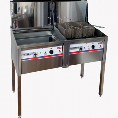 Hayman Twin Vat Deep Fryer 30Kw 3Ph 6 Basket