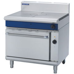 Blue Seal GE576 - 900mm Gas Target Top Electric Convection Oven Range