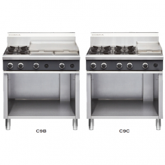 Cobra C9C - 900mm Four Burner / Griddle LP Gas Cooktop