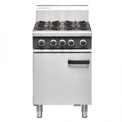 Cobra CR6D 600mm Four Burner LP Gas Range Static Oven