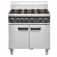 Cobra CR9D 900mm Six Burner Gas Range Static Oven