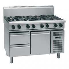 Waldorf 1200mm Gas Cooktop on Refrigerated Base