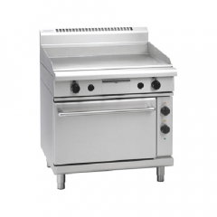 Waldorf 800 Series GP8910GE - 900mm Gas Griddle Electric Static Oven