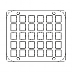 Pavoni Plate for Cookmatic Choux Cylinder Plate #C2