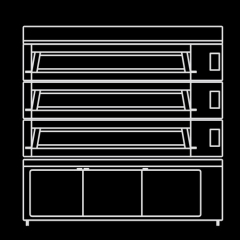 Ramalhos Modulram Series 3-Deck 3-Tray with Prover