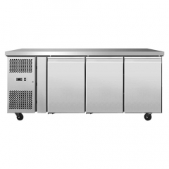 Pro.Equip Undercounter Stainless 3 Door Chiller Left Compressor