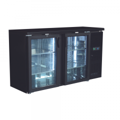 Delta Back Bar Undercounter Cooler 2 Glass Door Cabinet