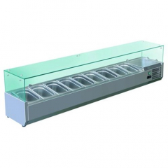 Pro.Equip Countertop Pizza Prep Display Chiller 2000mmW