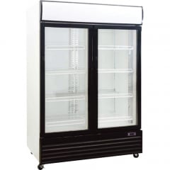 Delta Essentials 2 Glass Door Beverage Fridge