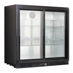 Delta Essentials Backbar Bottle Cooler - 2 Sliding Glass Doors