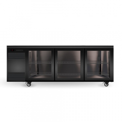 Skope Backbar CounterLine Glass Sliding Door Fridge Black