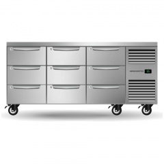 SKOPE ProSpec PG11.UBR.3.D9. 9 DrawerRH 1/1 UnderBenchFridge