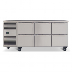 Skope ProSpec GN 1/1 Underbench Freezer,3 bay,6 Drawer(LH)