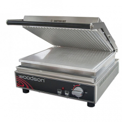 Woodson W.CT6R 6 Slice Ribbed Contact Grill