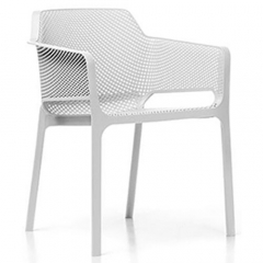 Net Armchair Stacking White