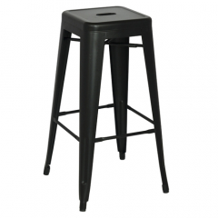 Matte Black Sputnik Barstool 760mm