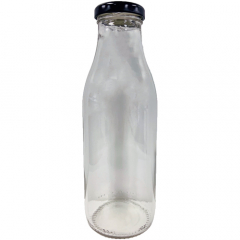 Glass Bottle with Black Twist cap 500ml