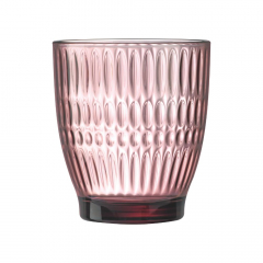 Arcoroc Rock Old Fashioned Tumbler Dew Ice Pink 340ml