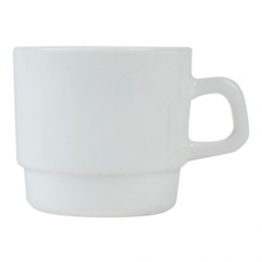 Arcoroc Opal Restaurant White Stacking Cup