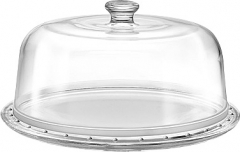 Borgonovo Palladio Glass Cake Plate with Dome 310mm