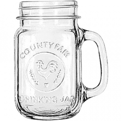 Libbey Drinking Jar with handle 473ml