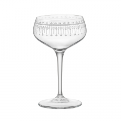 Bormioli Rocco Art Deco Cocktail Coupe Glass 250ml