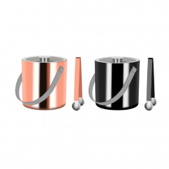 Zanzi Double Wall Ice Bucket With Tongs 
