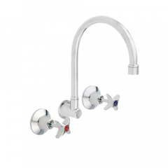 Britex NZ-TW-SET-05 Wall Mounted Sink Set & Gooseneck Swivel