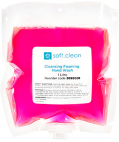 Foaming Hand Wash 1L Suit Soft Clean Disp 6/Carton