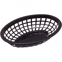 Oval Serving Basket 24cm Black