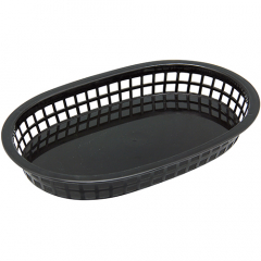 Oval Serving Basket 27.5cm Black