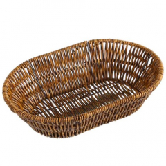 Oval Polypropylene Natural Brown Basket